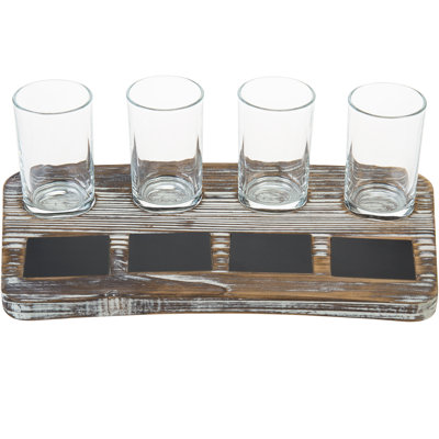 4 Piece 177ml Glass Shot Glass Set