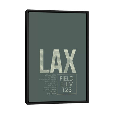 "los angeles" contrôle de la circulation aérienne, art textuel sur toile