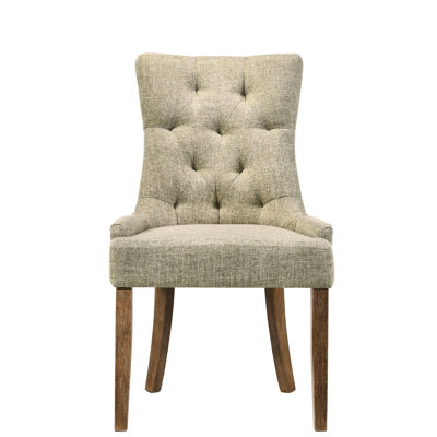 Of 2 Beige Back Dining Room Chairs - Salvaged Oak, & Elegant Seating Oak Side  2   Functional