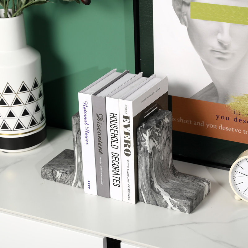 Ceramic Bookends, Black