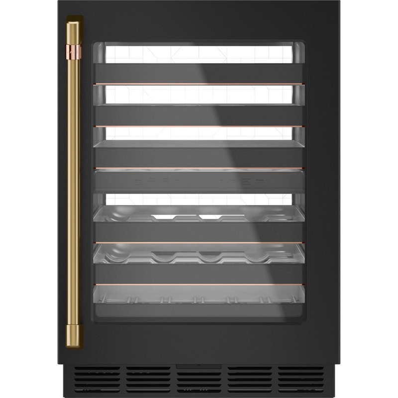 Undercounter Refrigerator Bar Pull, Brushed Brass