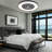 Makaiyla 24" WiFi/Bluetooth RGB Flush Mount Ceiling Fan Lights with Remote/APP/Voice Control, 6 Speeds, Timer, Quiet DC Motor-2055454958-2079662161