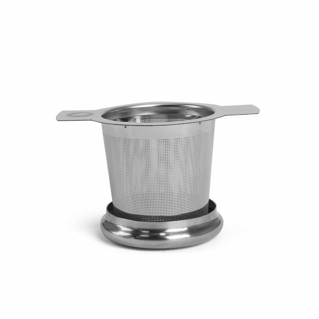 Silberner Teesieb "Tea Master" mit Deckel