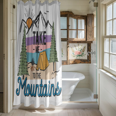 Rideau de douche 1 pièce Alpine Serenity