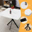 Table de salle à manger 38,6 po, plateau blanc et base en fer, assemblage facile à nettoyer, table peu encombrante pour la pièce, taille, pieds, assemblage-45577930