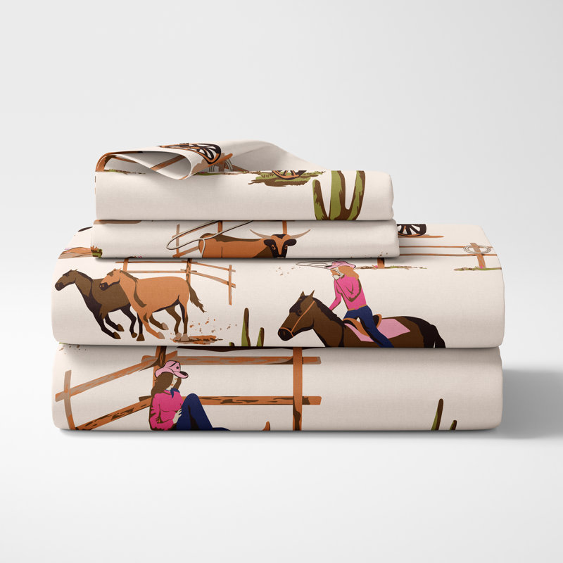 Microfiber Twill Animal Print Sheet Set