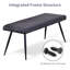 Depuy 130cm Faux Leather Upholstered Bench with Metal Legs-1627732907