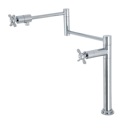 Kingston Brass Essex Two-Handle 1-Hole Deck Mount Pot Filler Faucet