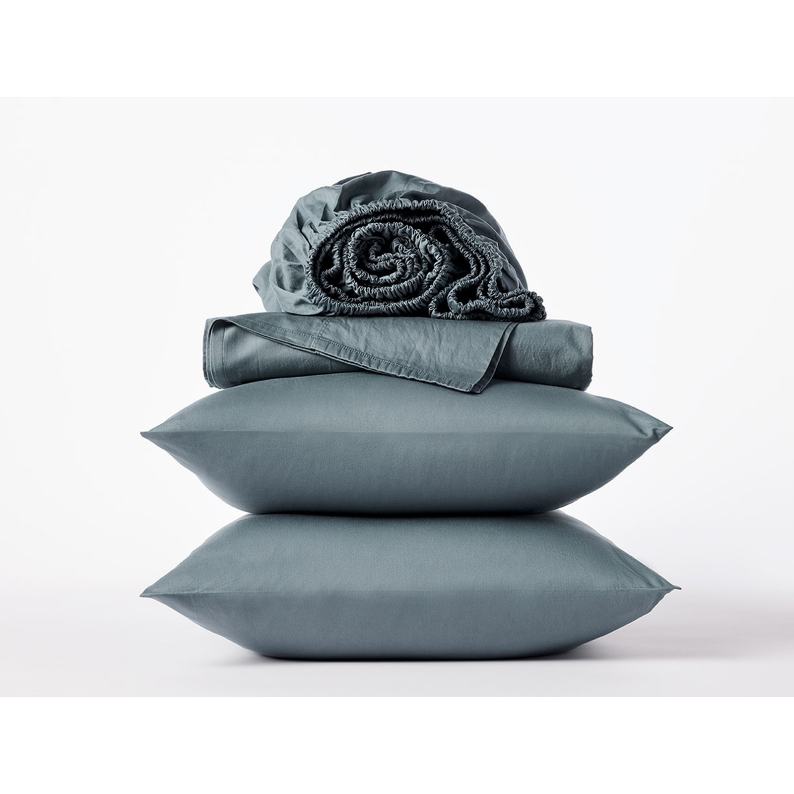 Cloud Soft Sateen 100% Cotton Sateen Sheet Set, Twin Sheet Set with 1 Pillowcase, Gulf