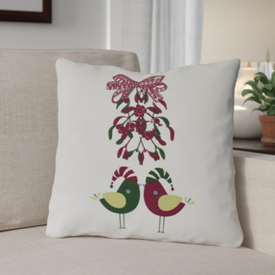 Holiday Essence Outdoor Reversible Throw Pillow