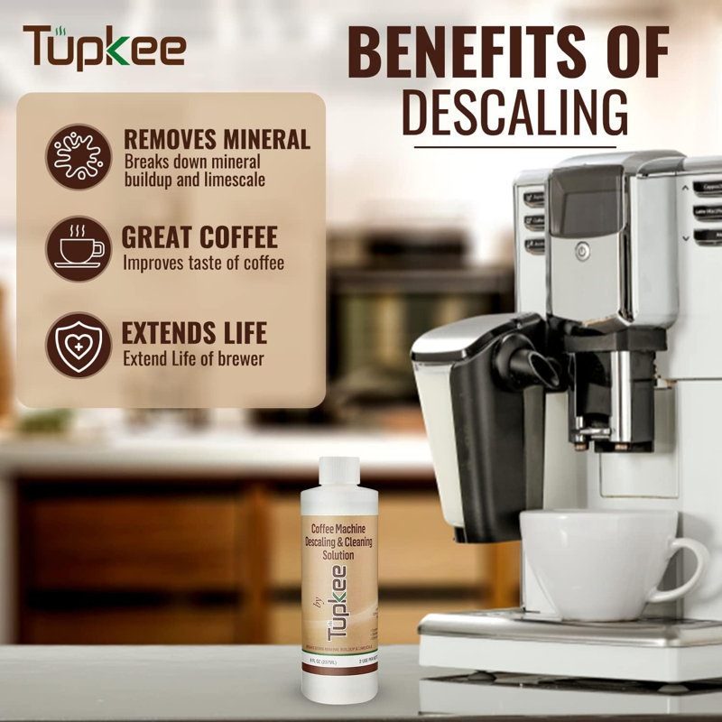 Solution de détartrage universelle pour machine à café 2 pièces pour machine à espresso et cafetière