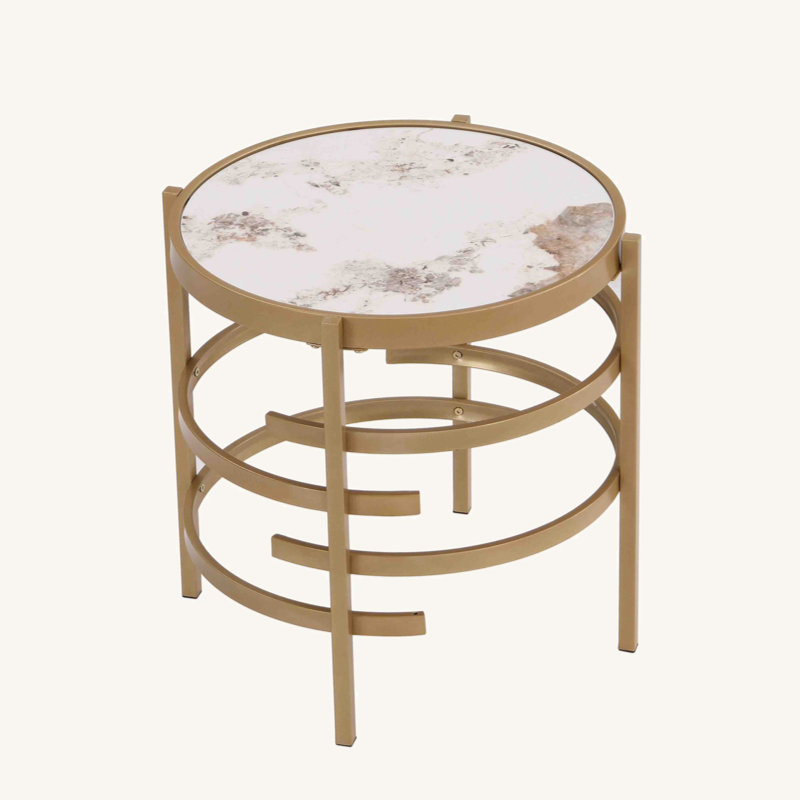 Ballintrae Coffee Table, Golden, 21.65'H x 20.67''W x 20.67''D