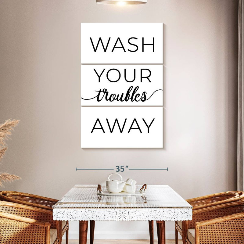 Tergel Wash Your Troues Away, H 50 po x l 32 po