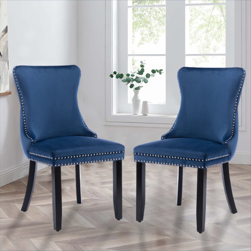 Chaise parsons Simkins, Noir, Bleu