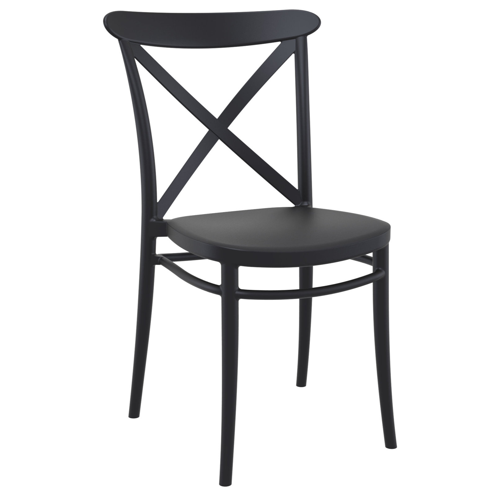 Farrah 28" Patio Bistro Set, Black
