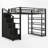 Full Metal Loft Bed With Storage