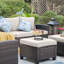 Salem Wicker Outdoor Patio Ottomans-86043932