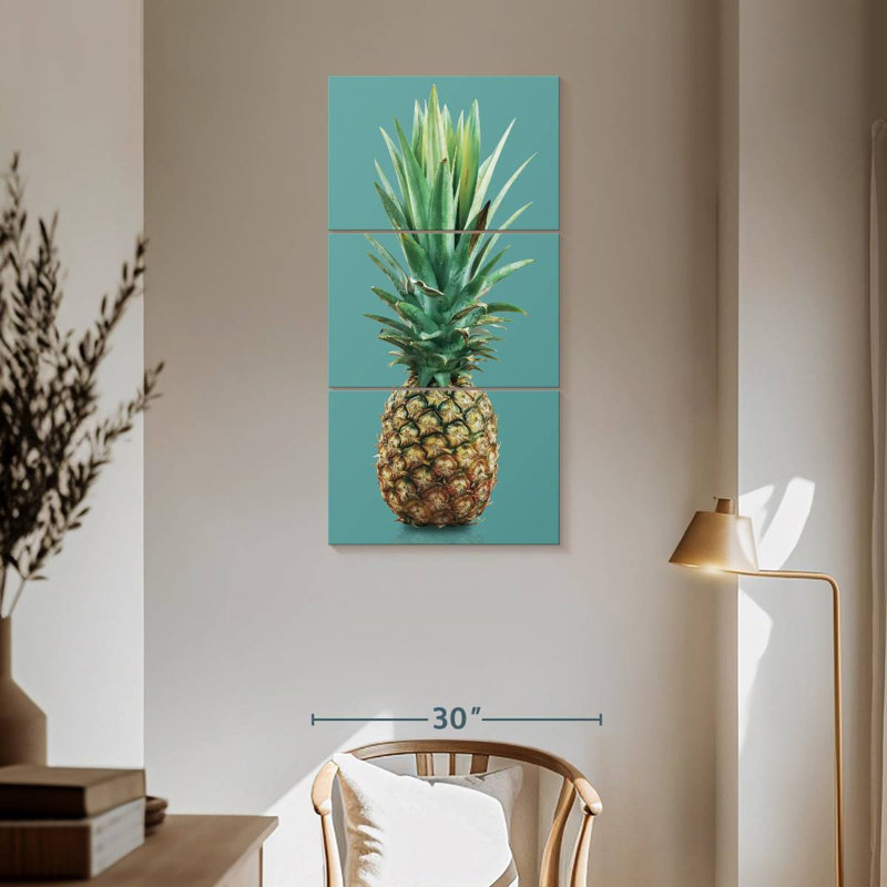 Crowned Pineapple, 62" H x 30" W