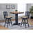 Derbyshire Solid Wood Adjustable Height Pub Table