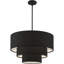 Lustre suspendu 4 lumières en nickel brossé-91957297-91957298-91957301