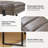 Anahli 52.5'' Wide Channel Tufted Design Vegan Leather Bench-49797039