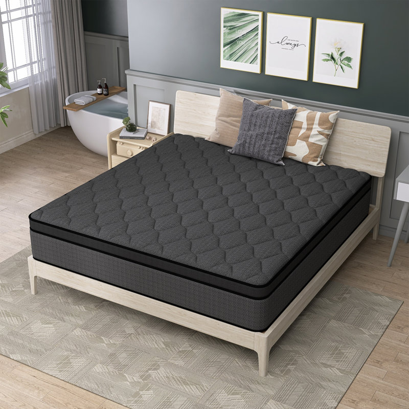 14" Medium Hybrid Mattress With Individually Pocket Springs And Memory Foam, Twin, 14"