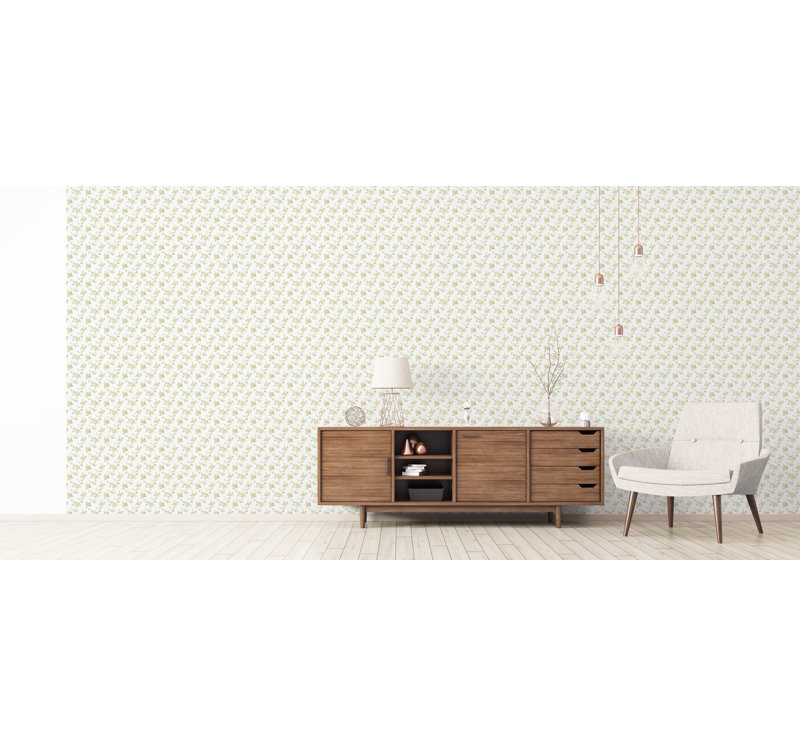 Galerie Miniatures 3 Yellow Floral Wallpaper
