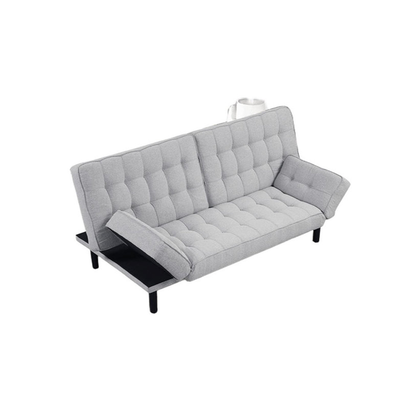 Canapé futon avec dossier capitonné Biscuit