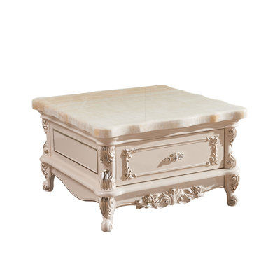 European-style Marble Solid Wood Coffee Table Coffee Table
