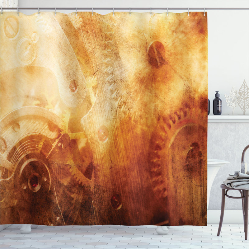 Shower Curtain with Hooks Included, 70" H x 69" W