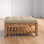 Repose-pieds de cocktail carré avec rangement de 38 po de large Arthuro-1657441837-1657441838