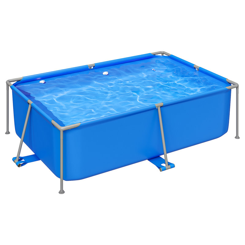 Polyvinyl Chloride (PVC) Rectangle Frame Set Pool 60cm H X 150cm W X 220cm L