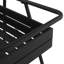 Chariot-bar mobile d'aspect industriel moderne, fabrication en fer, 3 espaces pour bouteilles de vin - l 27,25 po x P 16,54 po H 31,75 po