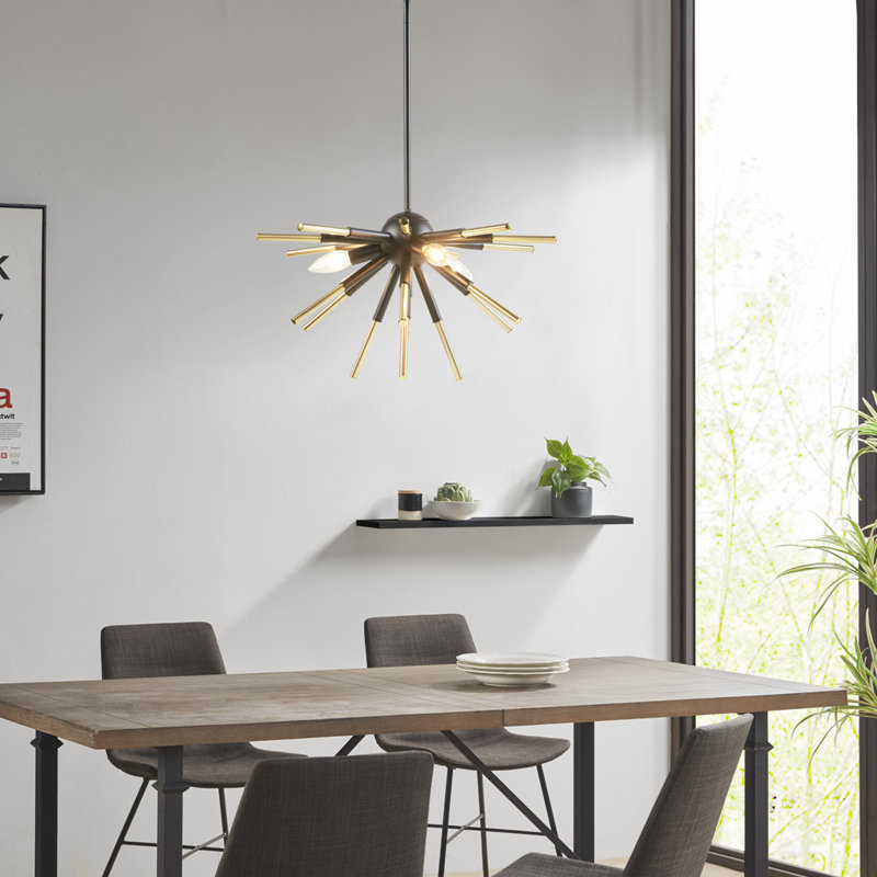 3-light Spiked Chandelier