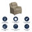 Degeorge Deluxe Padded Contemporary Kids Recliner with Storage Arms-216907790