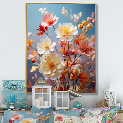 «Meadow Wildflower Whispers», reproduction d'art sur toile florale et botanique