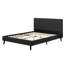 Grand lit plateforme tapissier Sazena