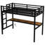 Lit mezzanine simple en métal avec charge et bureau pratique pour la chambre à coucher-121020241