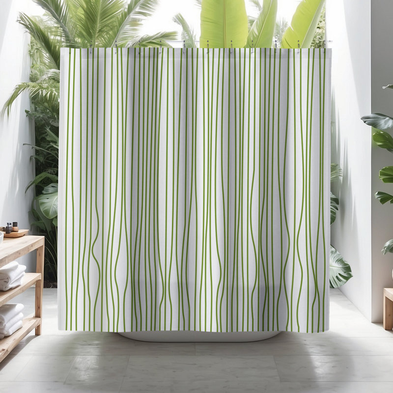 Coco Shower Curtain, Chartreuse