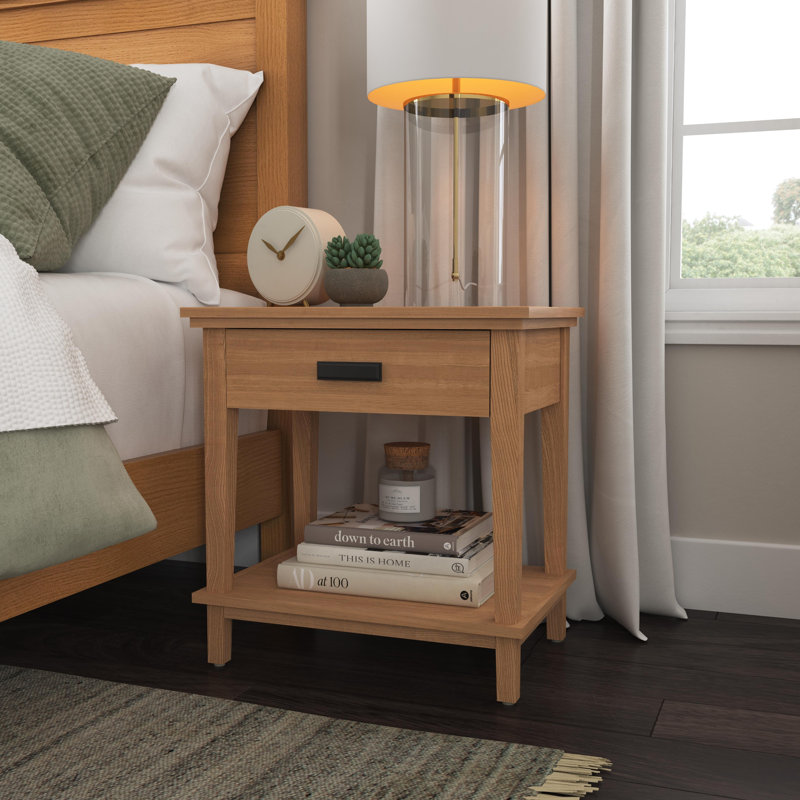 Egberto 22'' W Nightstand, Brown