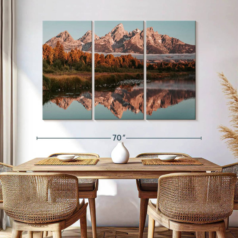 Alvord Grand Teton Sunrise Glow, H 42 po x l 65 po