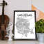 Las Vegas City Map - No Frame Print-258272114