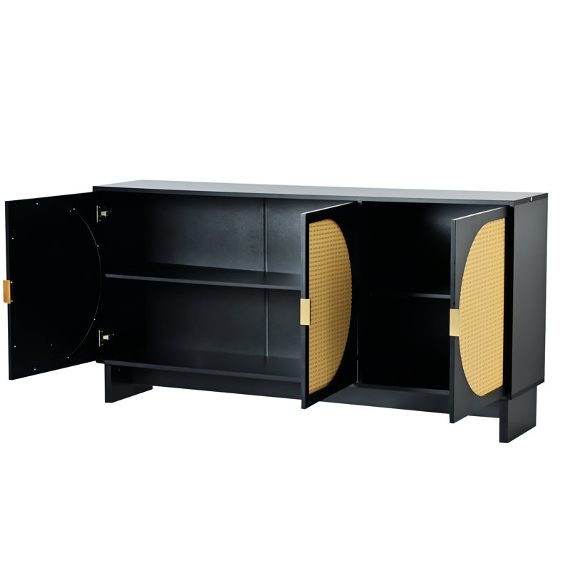 Armoire d'appoint Markeeta, Noir