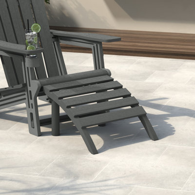 Repose-pieds d'extérieur en poly Adirondack