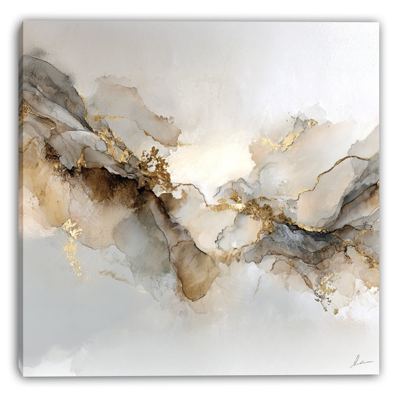 Voile de grès, art mural sur toile tendue, H 30 po x l 30 po