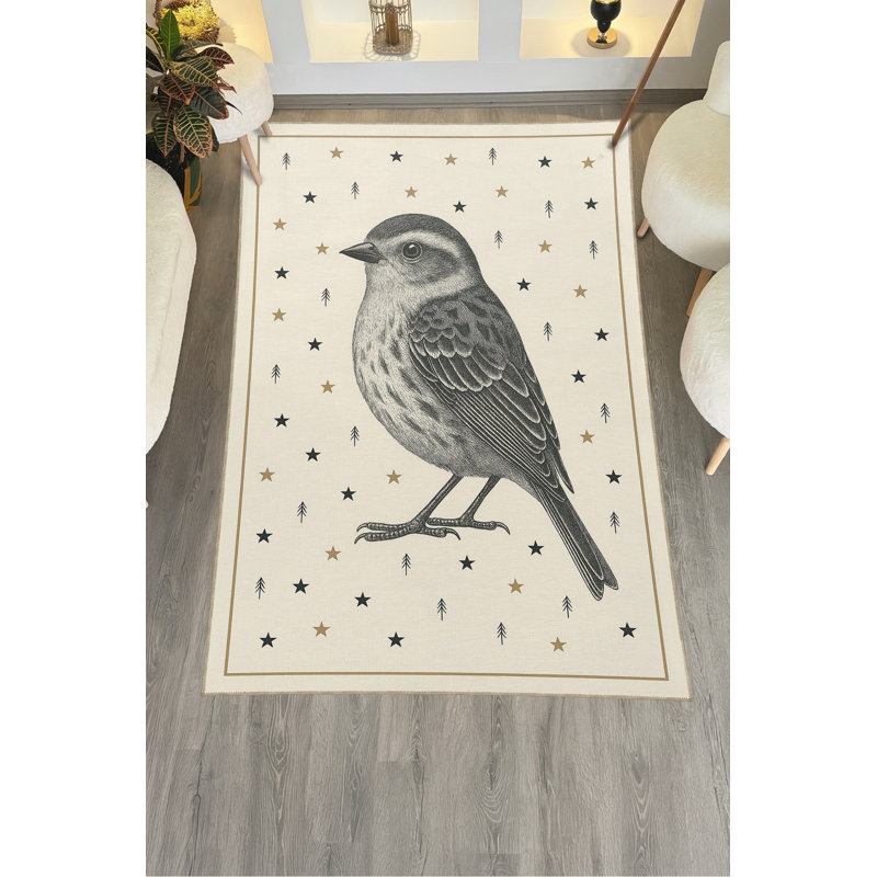 Tapis gris tissé Mosso, 5 pi 1 po x 7 pi 7 po