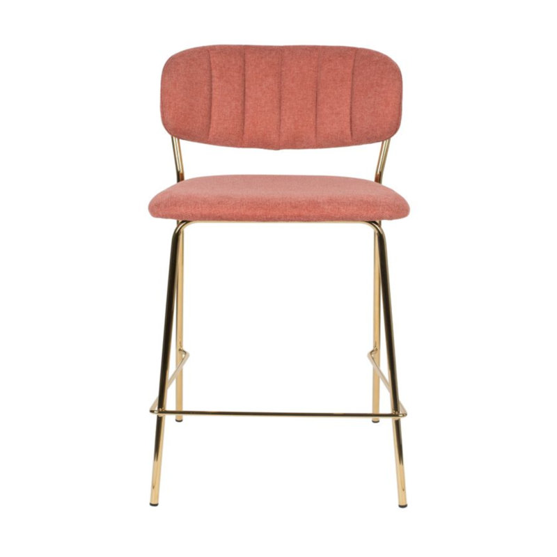 Jolien 26'' Counter Stool, Gold, Pink