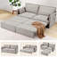 2 Seater Fabric Sofa Bed-13171674