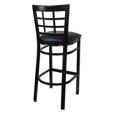 Upholstered Counter Stool with Steel Frame