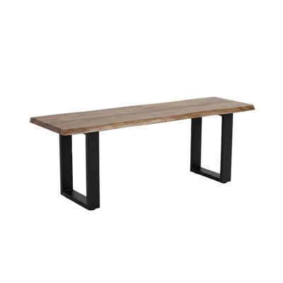 Maelira Wooden Brown Dining Bench
